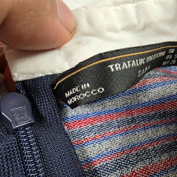 Zara Trafaluc Collection Womens Size Small Striped Sleeveless Collared Dress - Picture 5 of 9